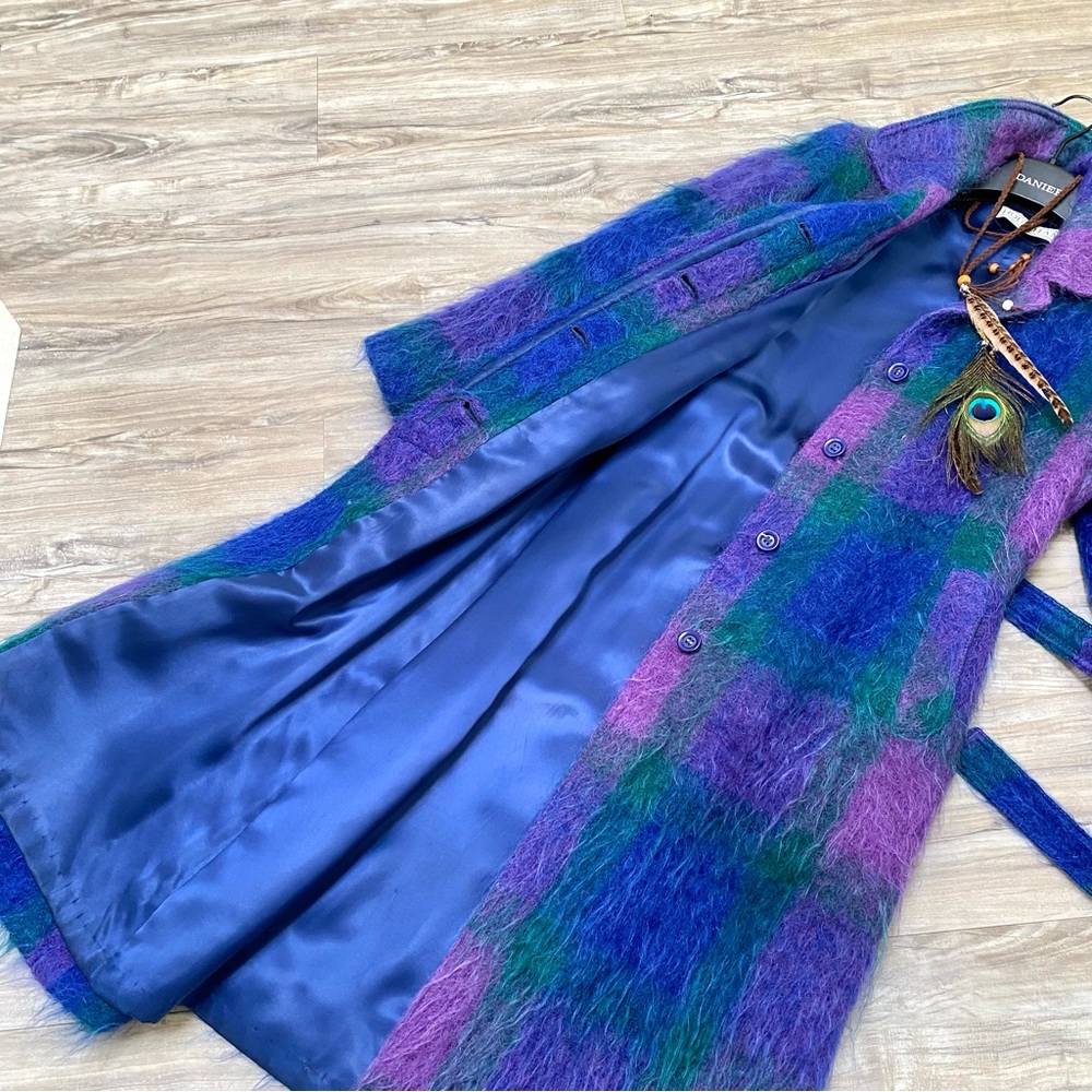 Artisan GEM Made in IRELAND Mohair jacket/coat w vintage/retro feel w Vince vibe - Picture 11 of 16